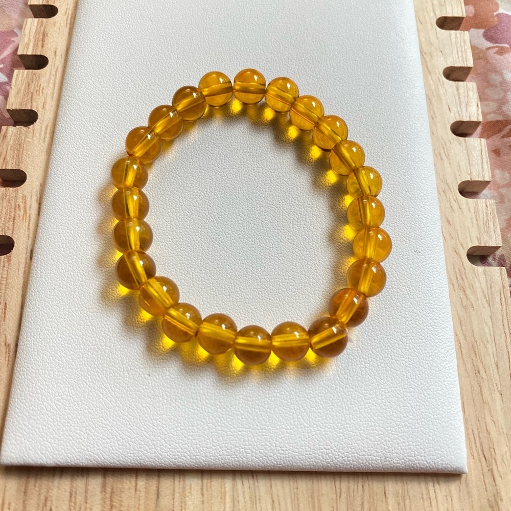 Amber Beaded Bracelet